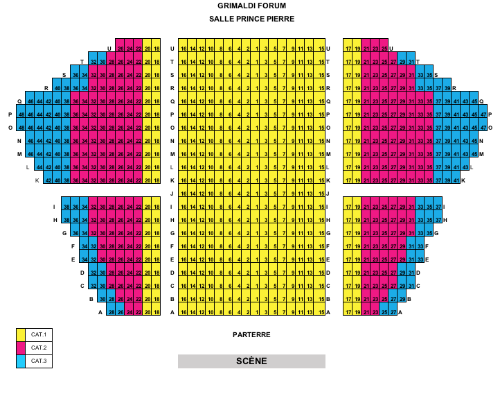 Monte Carlo Show Seating Chart