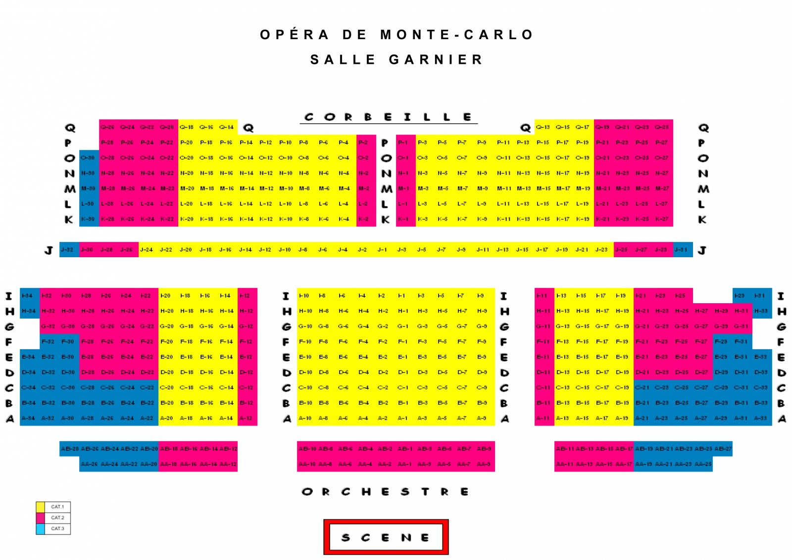 Monte Carlo Show Seating Chart
